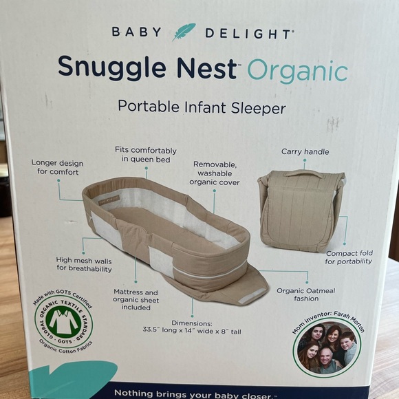 Snuggle nest organic great for campers too! Used only for one trip. - Picture 2 of 3